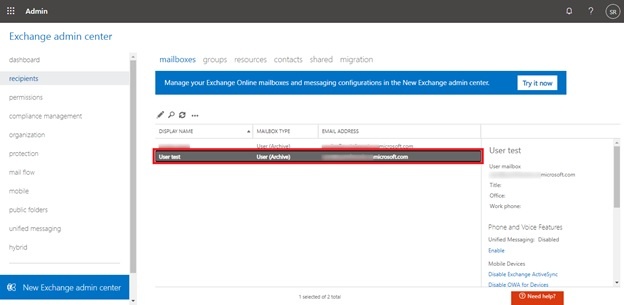 Steps to Resolve, hidden user account from GAL in Microsoft Exchange 365-4