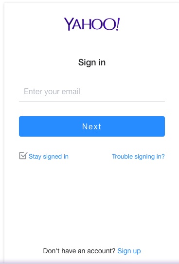 Yahoo Mail Sign Up