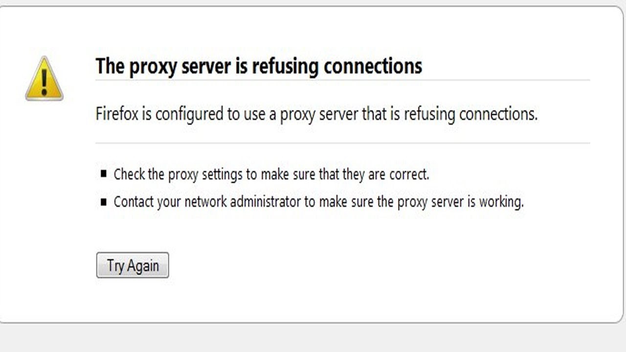 Inactivate Proxy Server Access