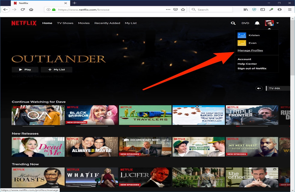 Set Netflix Profile Image on the Web Browser