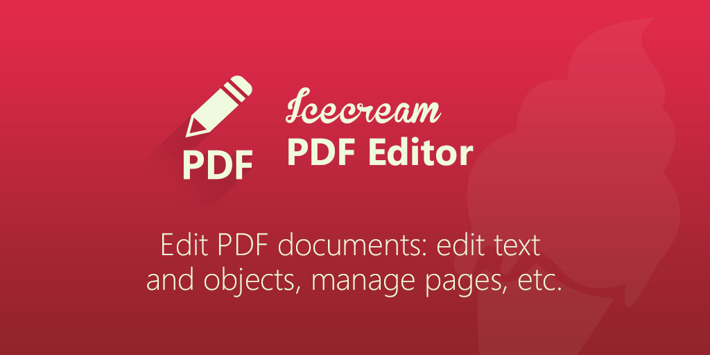 Icecream Apps PDF Editor