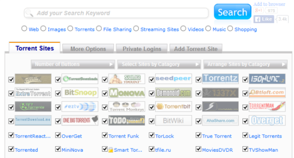 Torrent Search Engine Sites