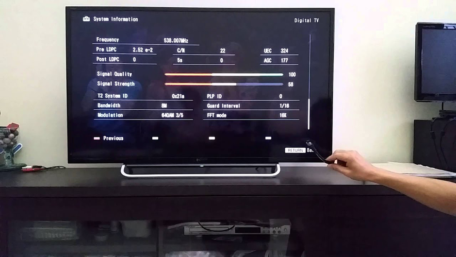 Checking The Smart TV Signal Strength