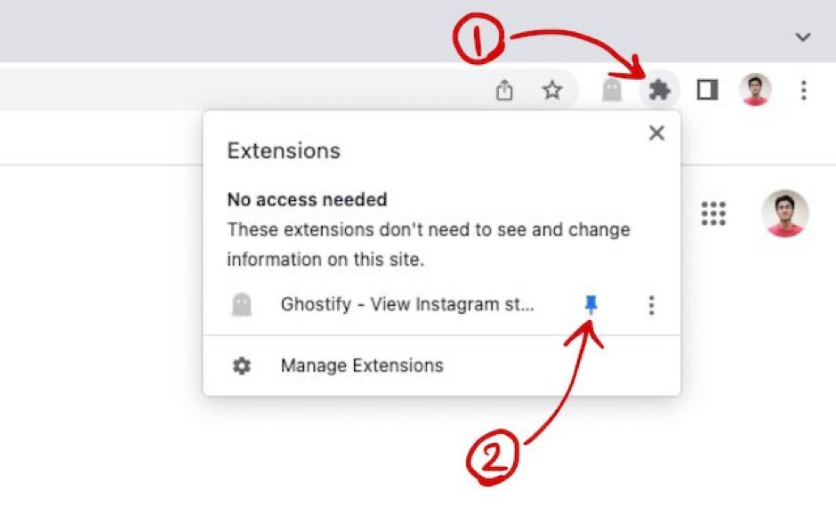 Installing Chrome Extension to Secretly See Instagram Stories