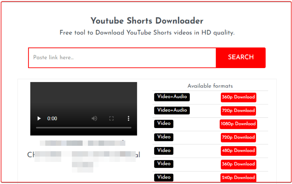 Steps to download the YouTube Shorts Video?