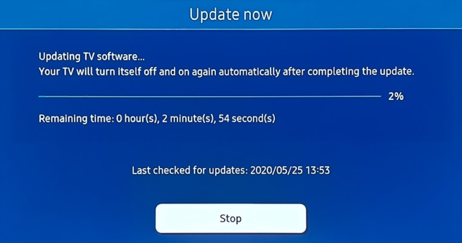 Update Samsung TV Software