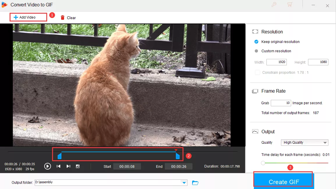 Way to Convert Videos to GIF 