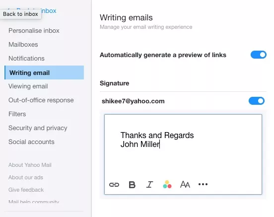 Personalized Email Signatures