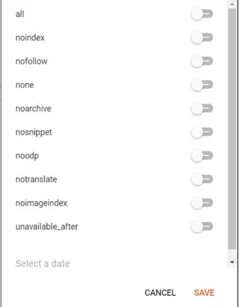 Enable custom robots header tags