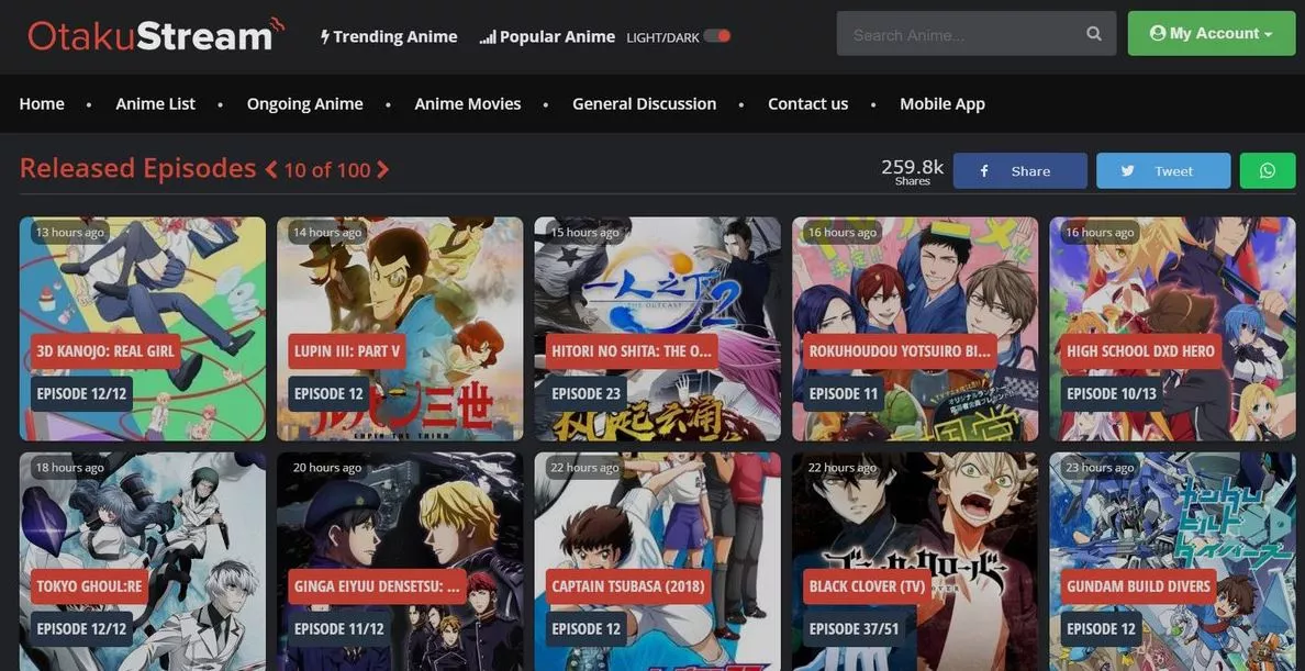 Top Otakustream Alternatives