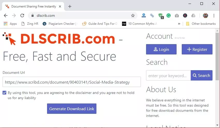 Using DLSCRIB.COM