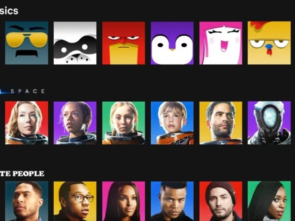 Profile Icons on the Netflix App