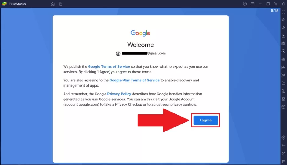 Is Google Account secured with BlueStacks?