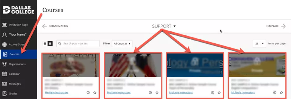 Steps to Login - DCCCD Blackboard App