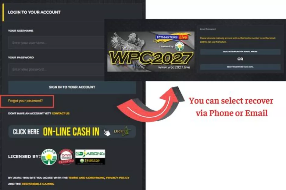 Steps to Reset WPC|2027 Password