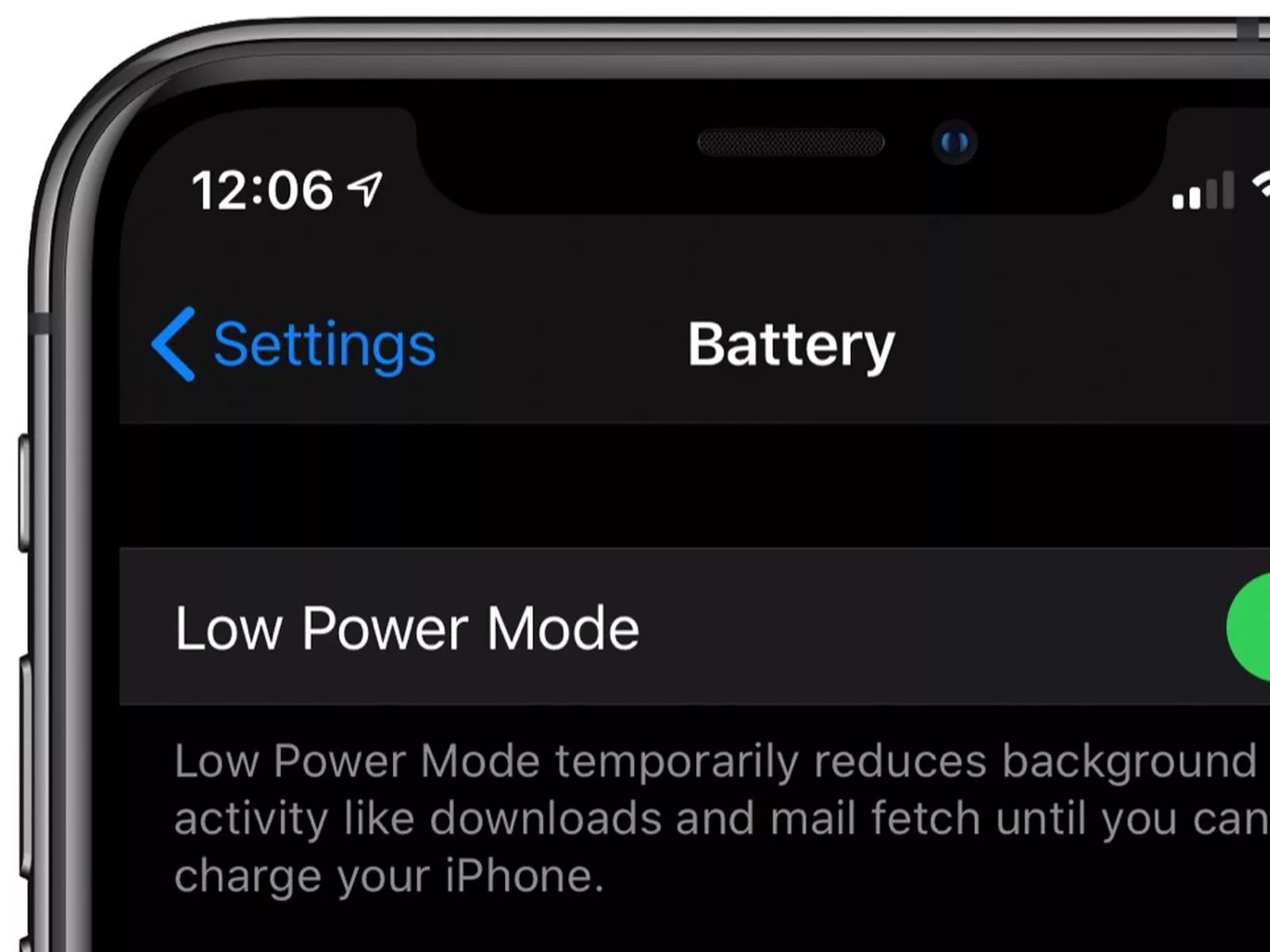 Low Power Mode
