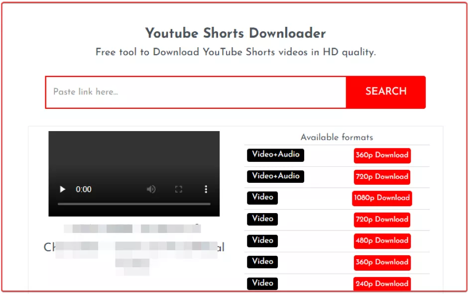 Steps to download the YouTube Shorts Video?