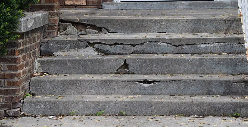 Damaged or Broken Steps
