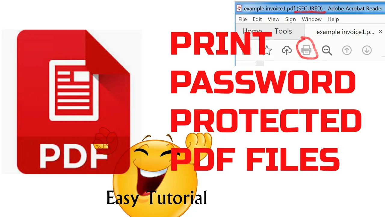 How To Print Password Protected PDF File